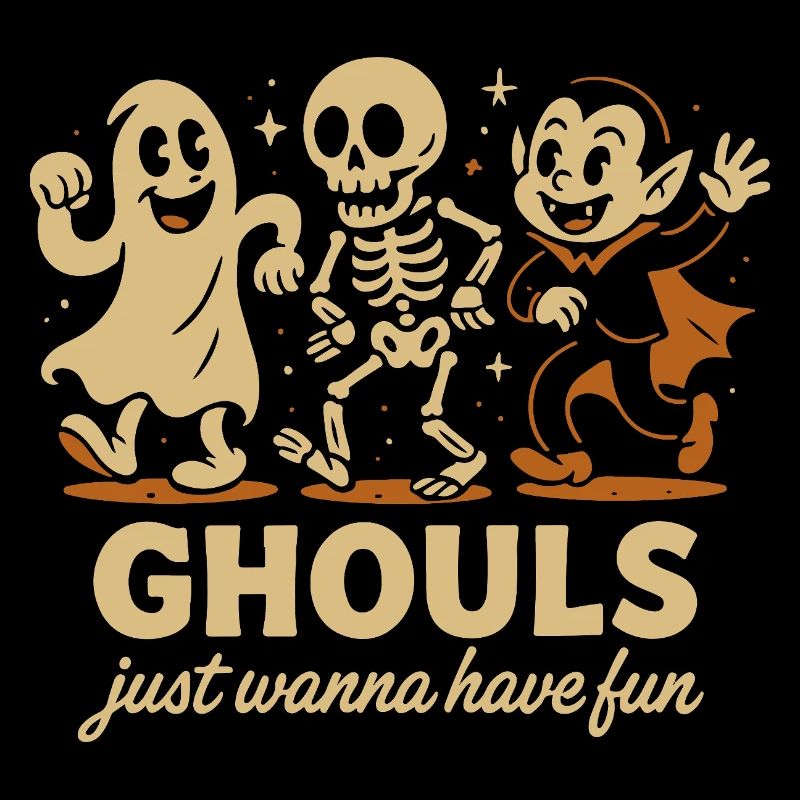 Les goules veulent juste s’amuser Conception d’Halloween