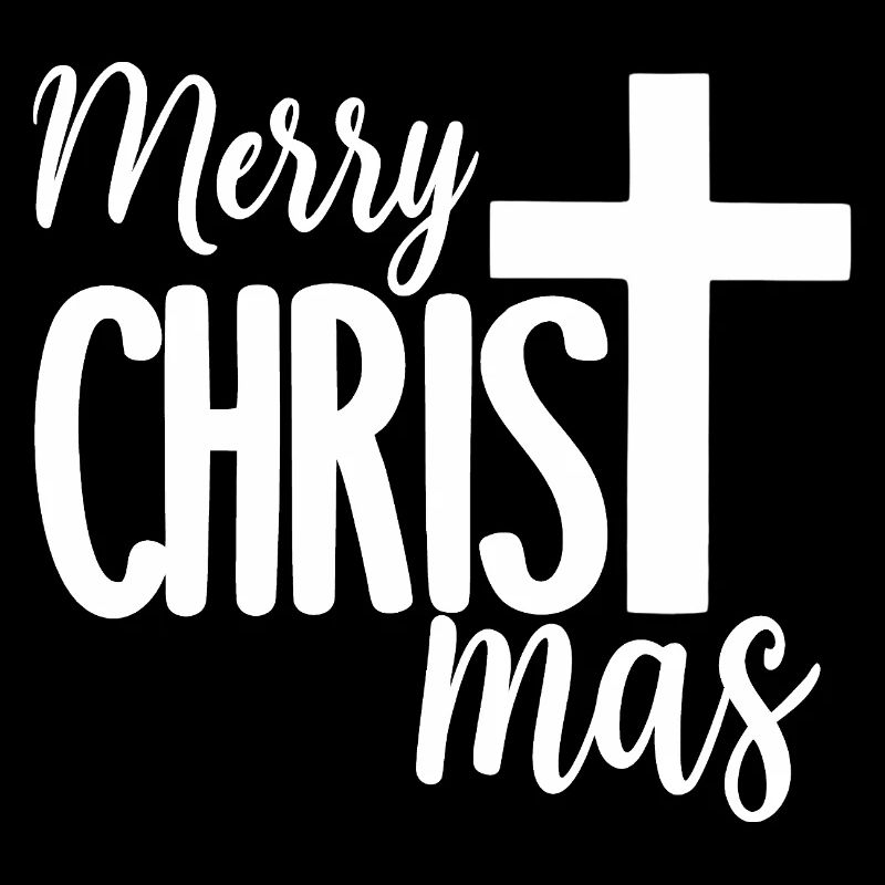 Joyeux Noël accentué par la croix de Jésus