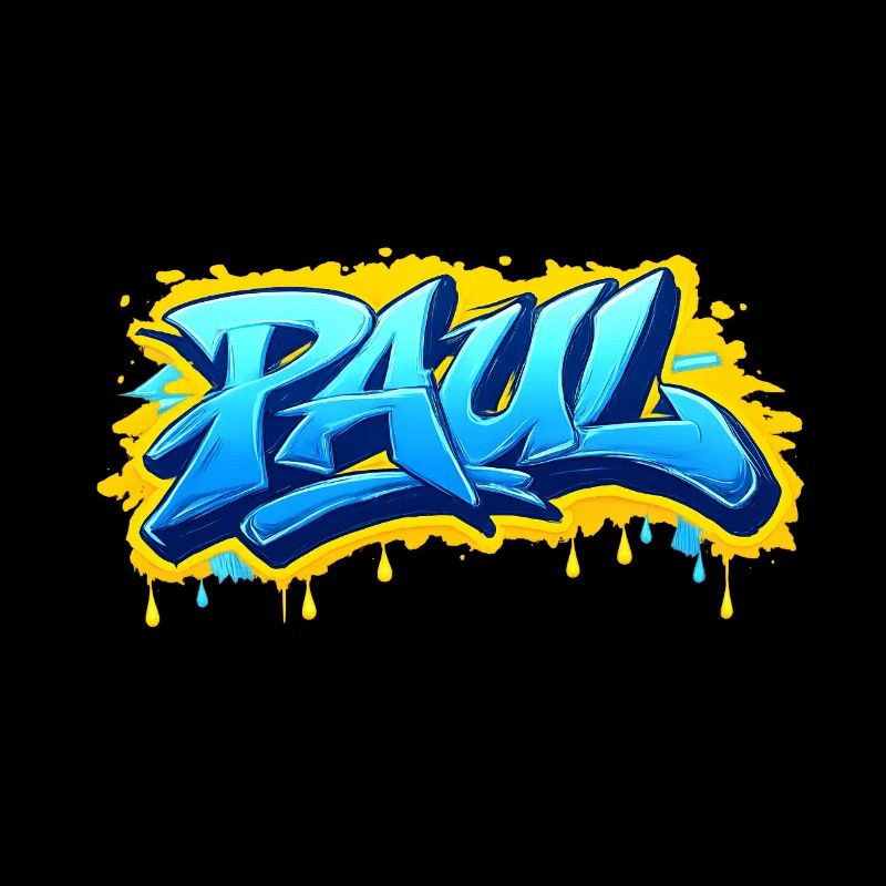 Graffiti  PAUL Prénom cadeau idéal imprimable 