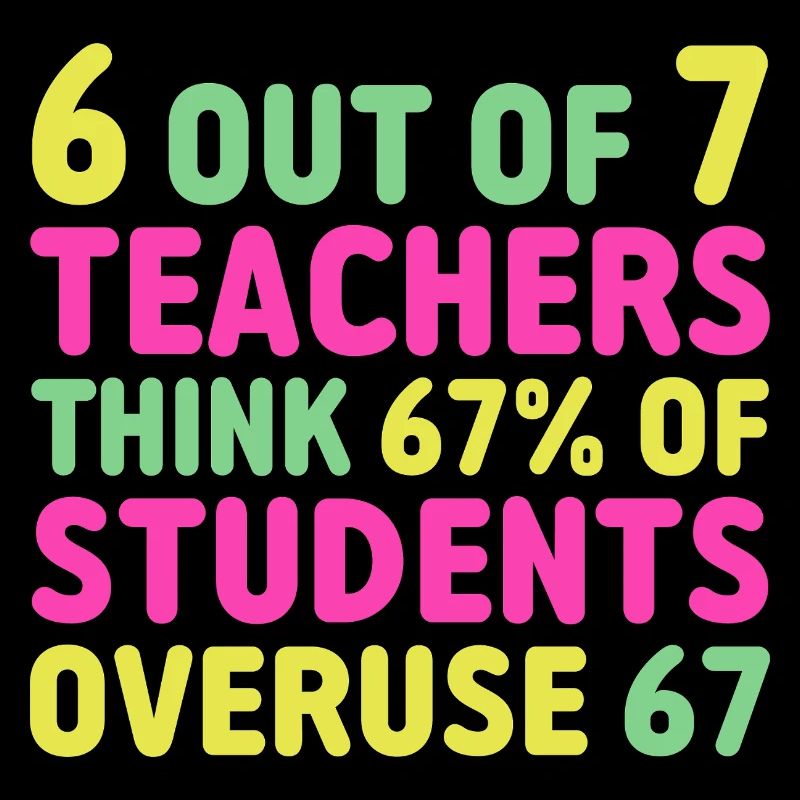 Drôle 67 Professeur - Professeur 6 7 Surusage drôle 67
