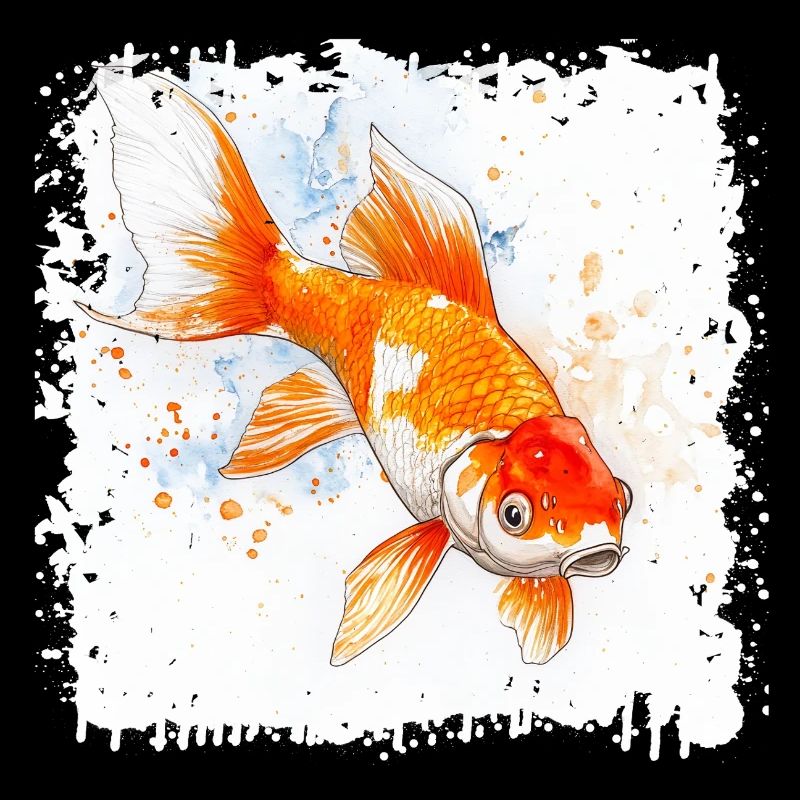 Koi Watercolor Carp