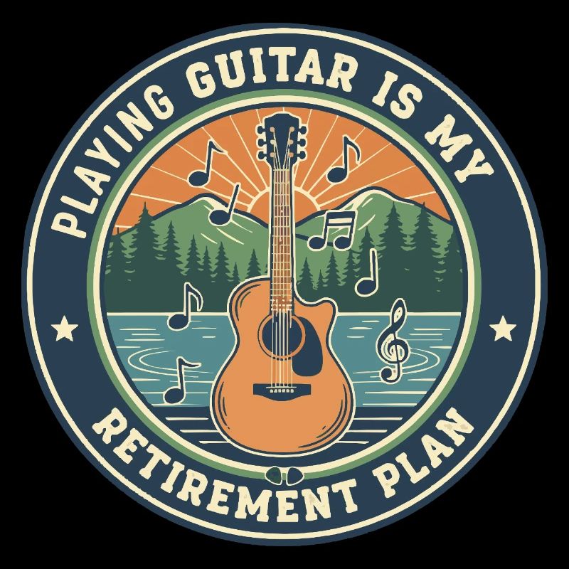 Guitar Retirement Plan Gitarrist Zitat