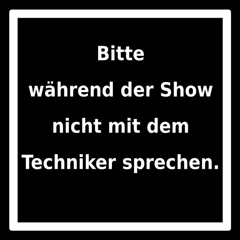 Warnhinweis: Techniker. (weiss)