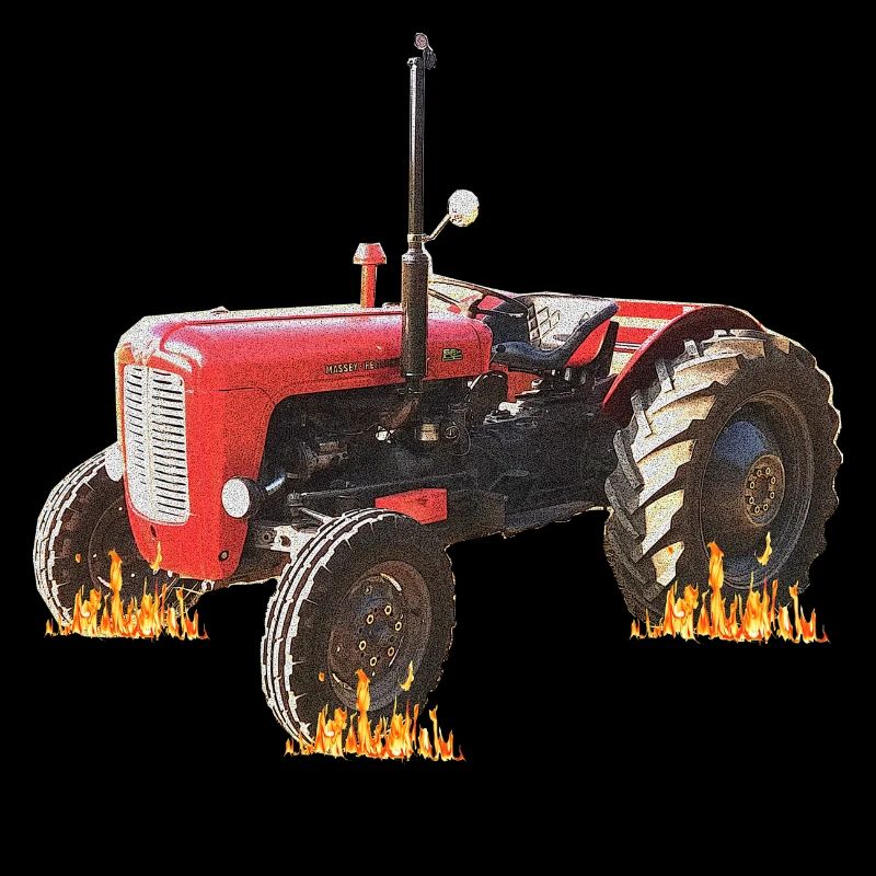 Flammen-Traktor Feuerwerk