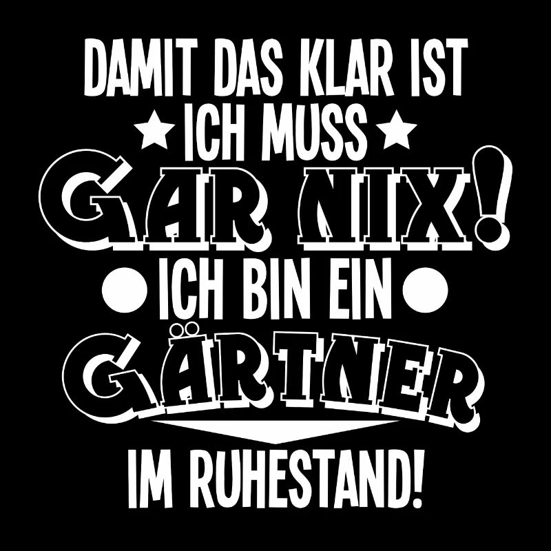 Gärtner Rentner Rente Ruhestand