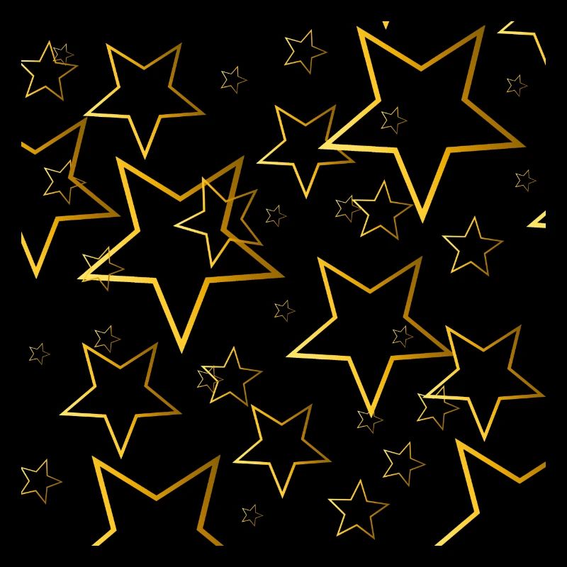cooles weihnachtsmuster, Golfarbene Sternoutlines