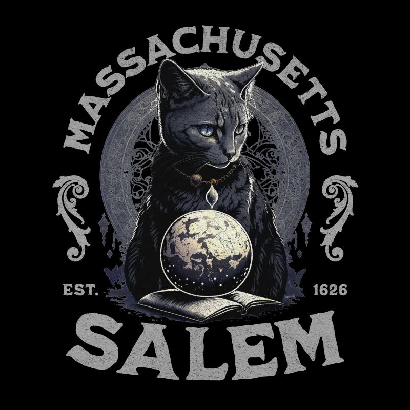 Salem Massachusetts Wizard Cat