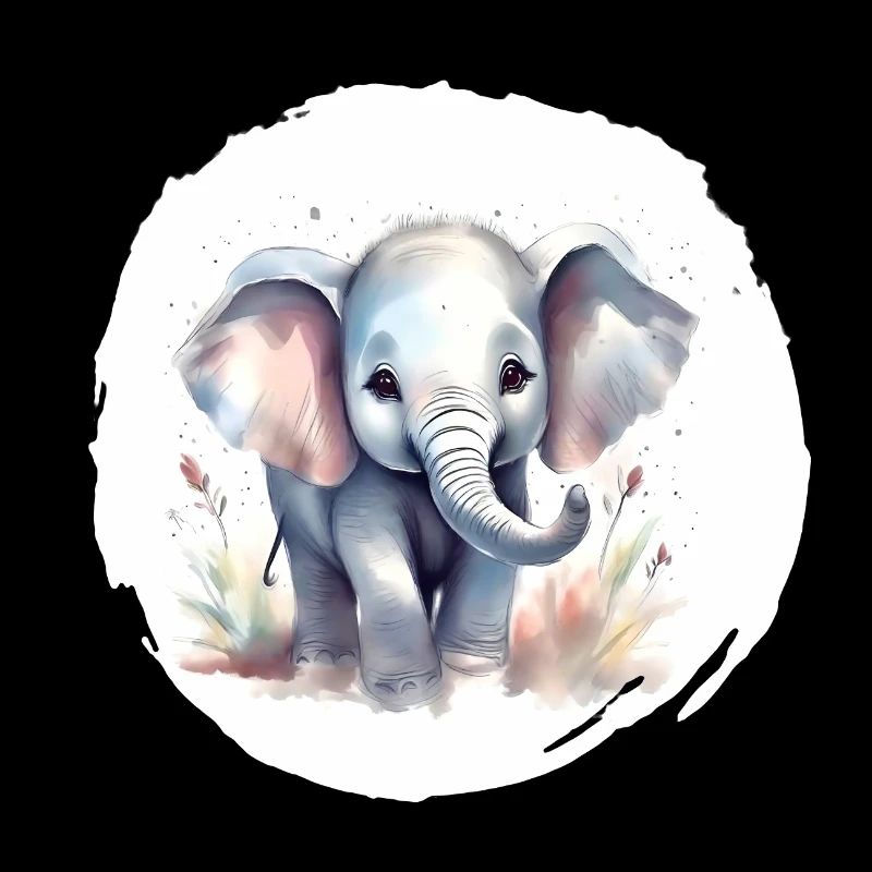 Aquarelle Éléphant