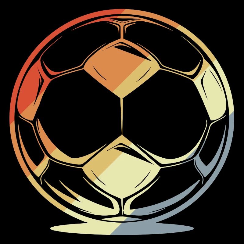 Fußball im Retro Stil