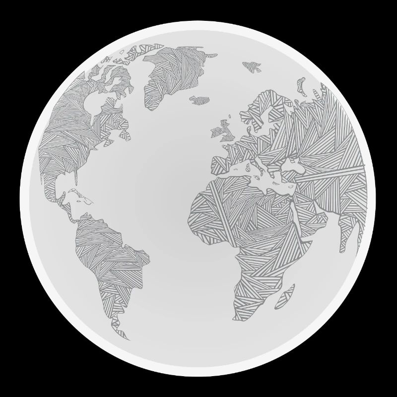 Geometric Globe Design