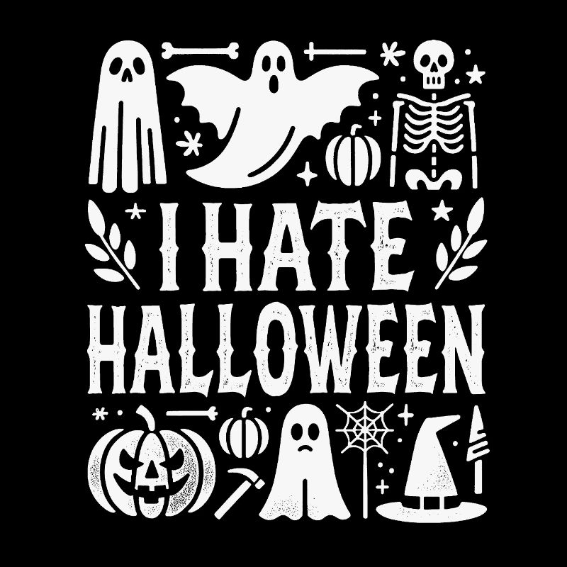 Horror-Inspired Halloween Ghost Skeleton Design
