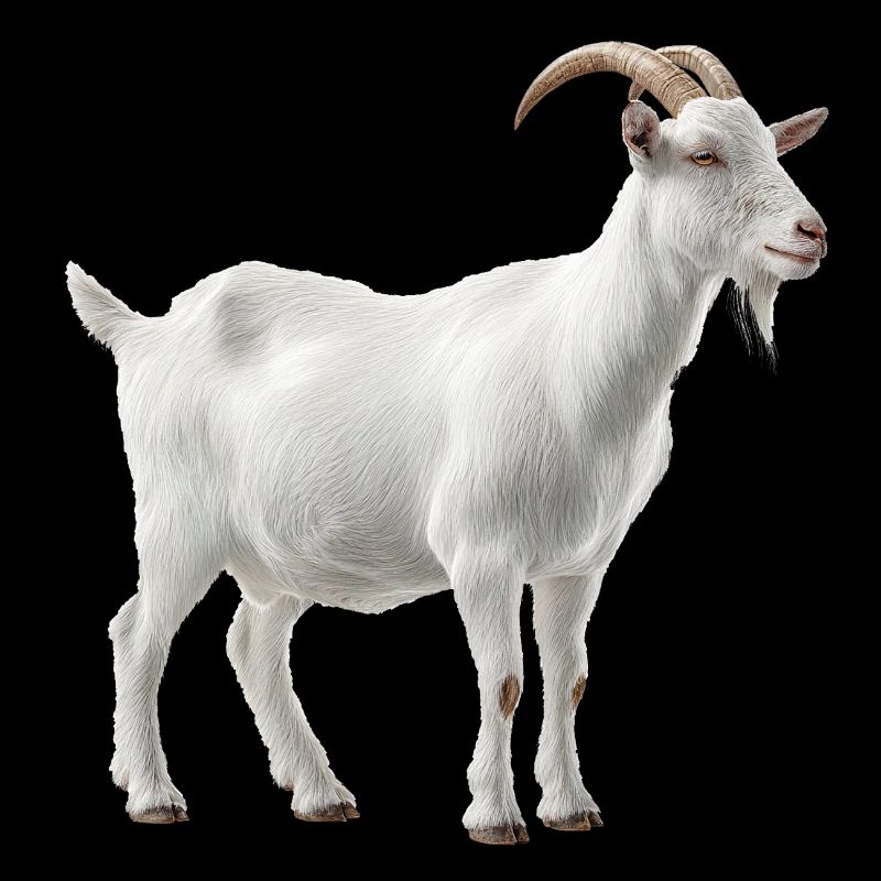 Weiße Bergziege Portrait