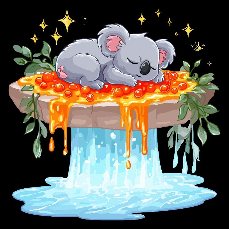 Rivière de lave Koala Dream
