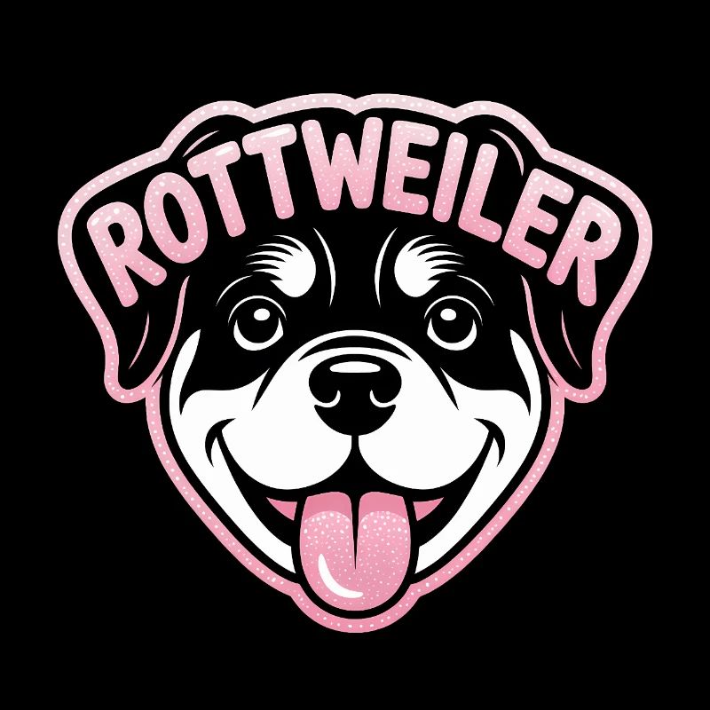 Rottweiler - Logo de l’animal de compagnie cool
