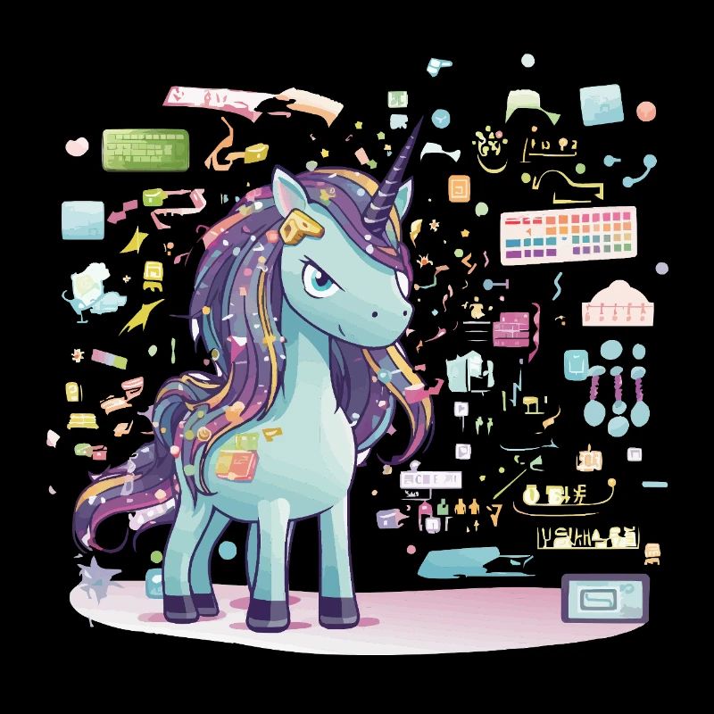 Unicorn Technology Spell Illustration