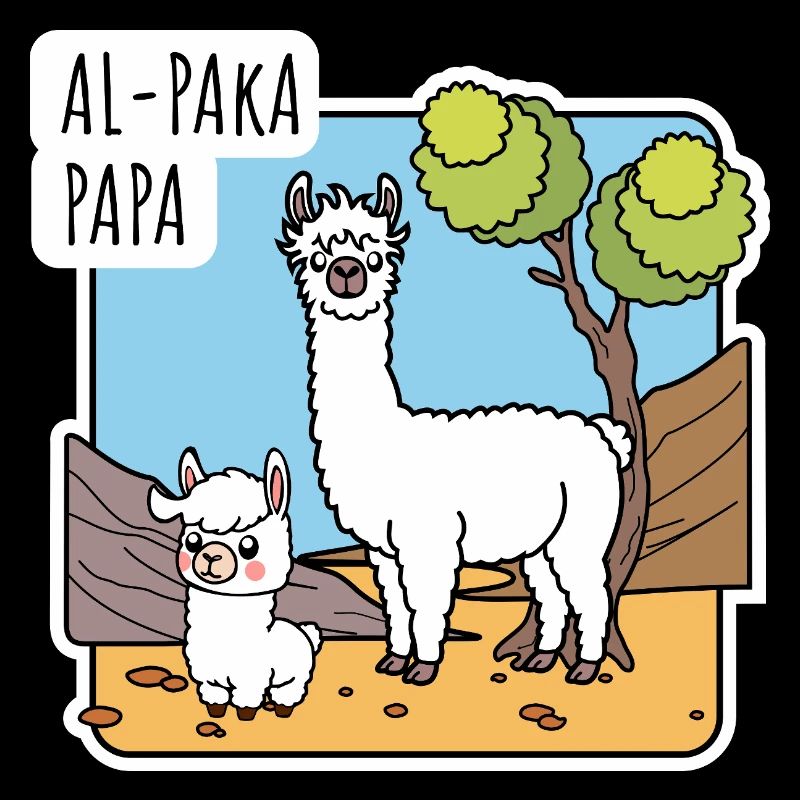 Alpaca dad with alpaca son, or llama?