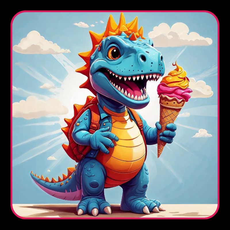 Süßer Dino mit Eiszauber