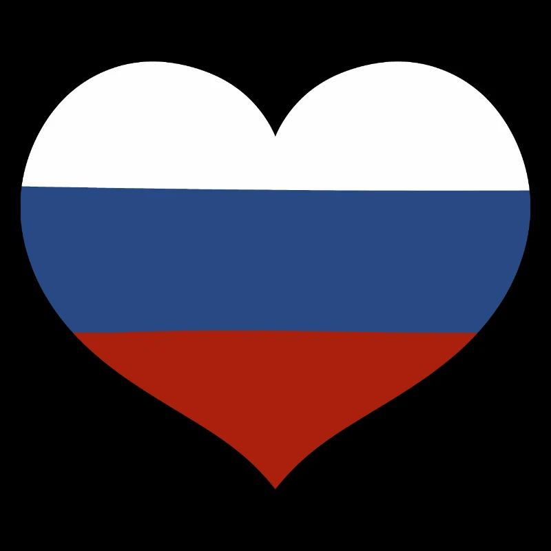 Drapeau du cœur de la Russie