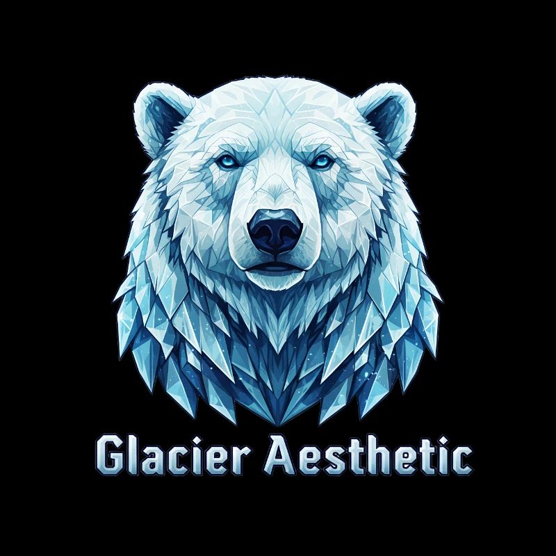 Polygone esthétique du glacier Polar Bear
