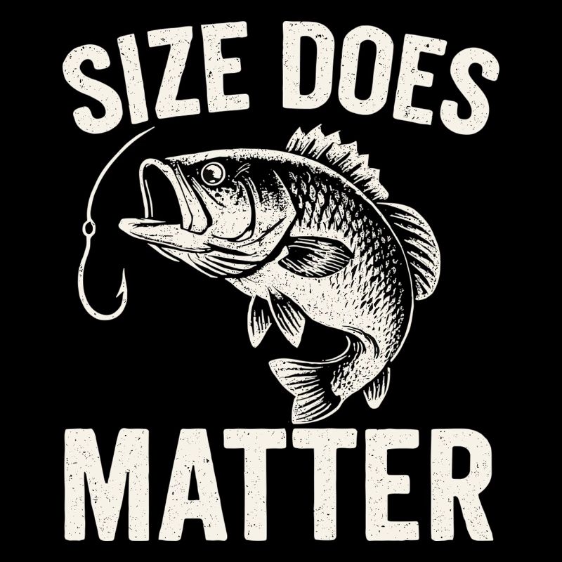 La taille compte - T-shirt Drôle de Pêcheur