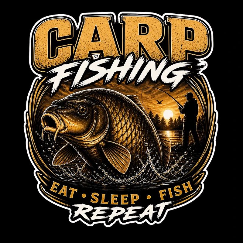 Pêche à la carpe – Manger Dormir Poisson Répéter le design