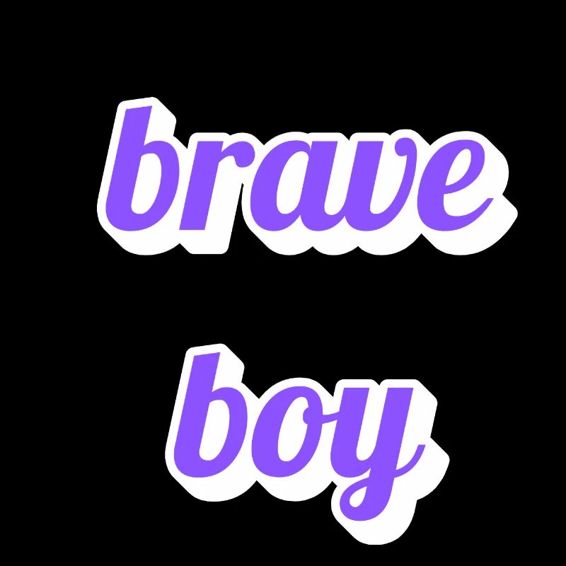 Lettrage Brave Boy