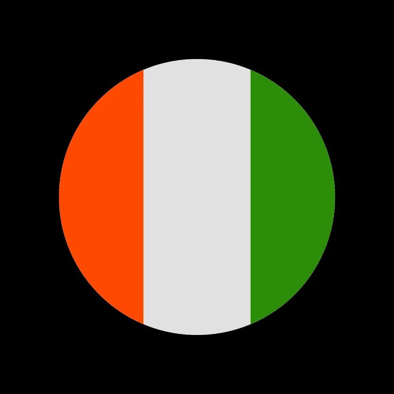 Round Irish flag