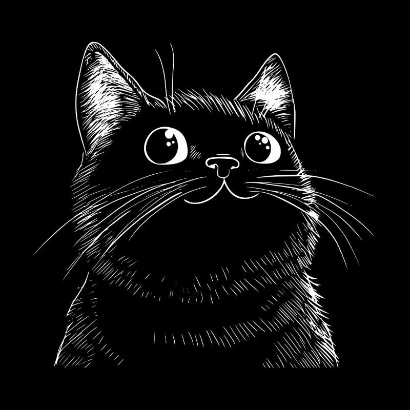 Sketch drôle de chat