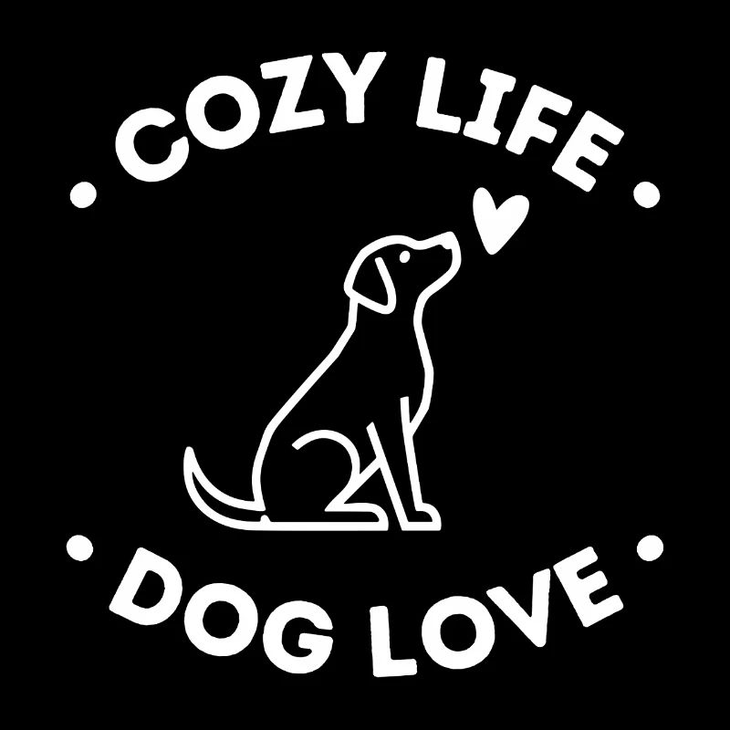 Vie Chaleureuse Amour Canin – Design de mode de vie canin mignon
