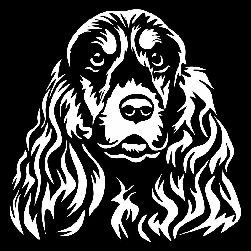 Cocker Spaniel Head "Black Edition"