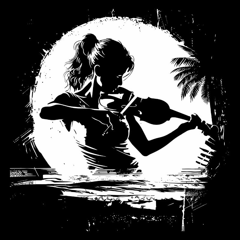 Weiblicher Violinist
