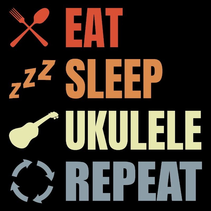 Manger dormir ukulélé répéter