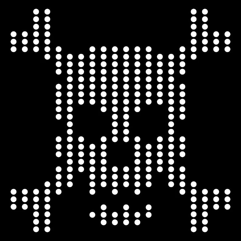 Dotted Skull Halftone