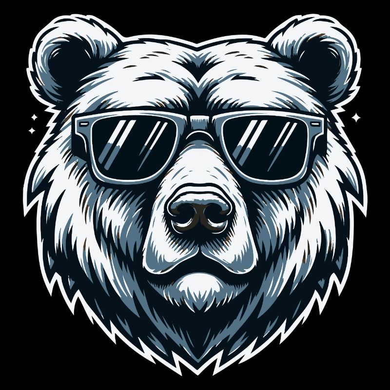 Bear with Sunglasses Urban Vector