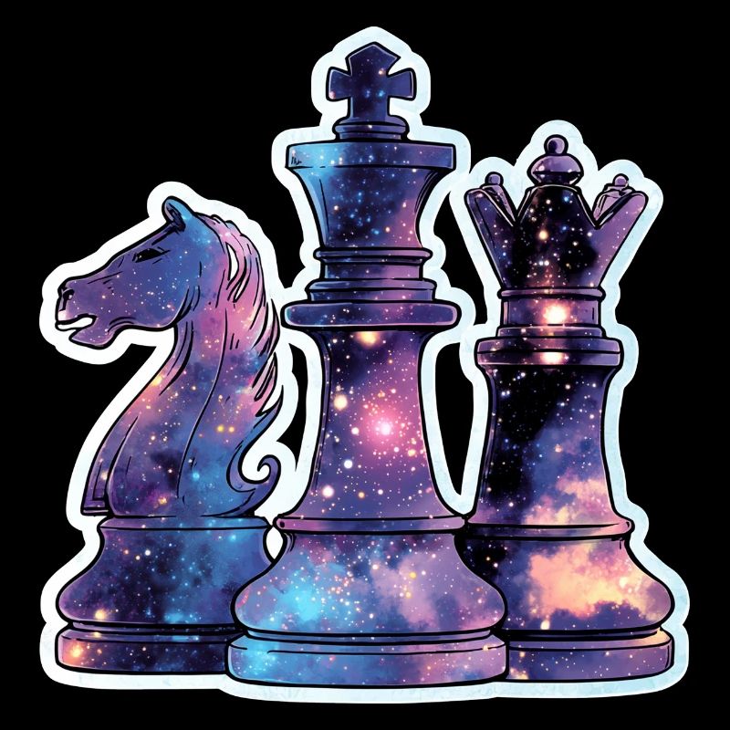 Chess Pieces in Space – Galaxy Nebe