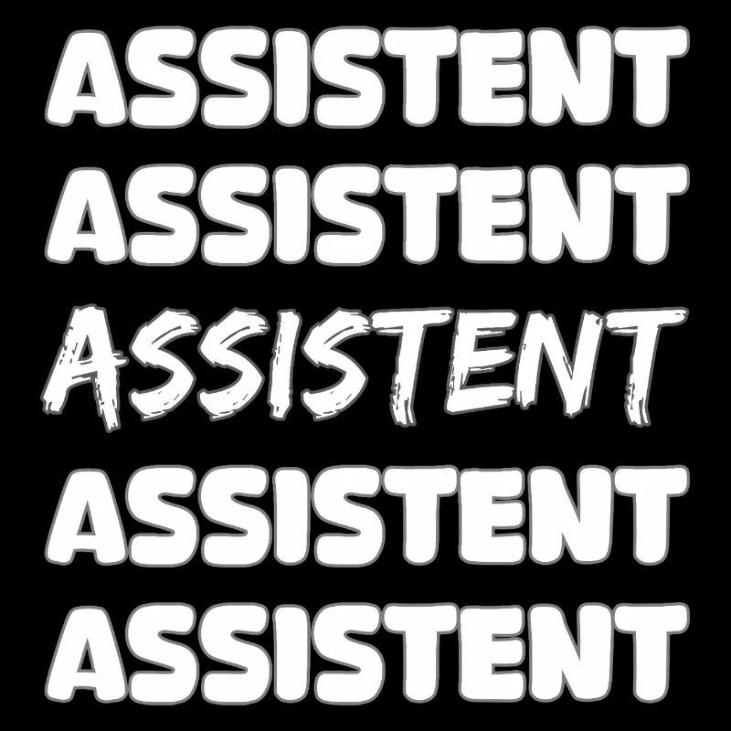 Assistenz Typo-Reihe Bold Blockschrift