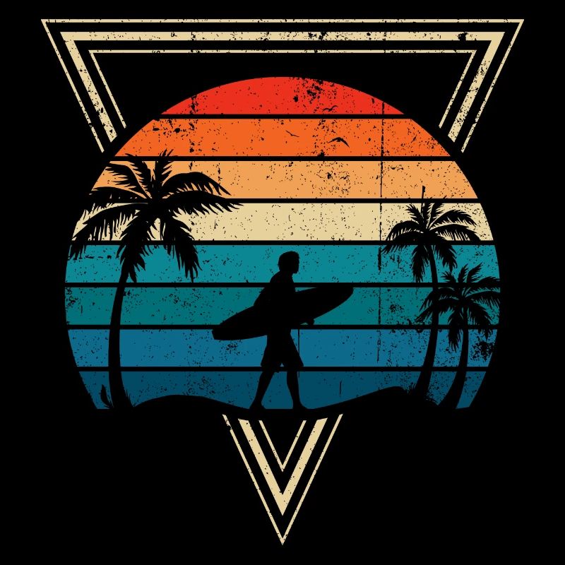 Surf au coucher du soleil et Palm Coast