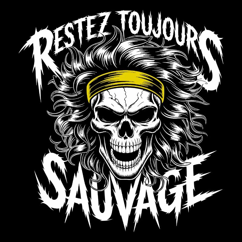 Restez Sauvage Toujours Skull