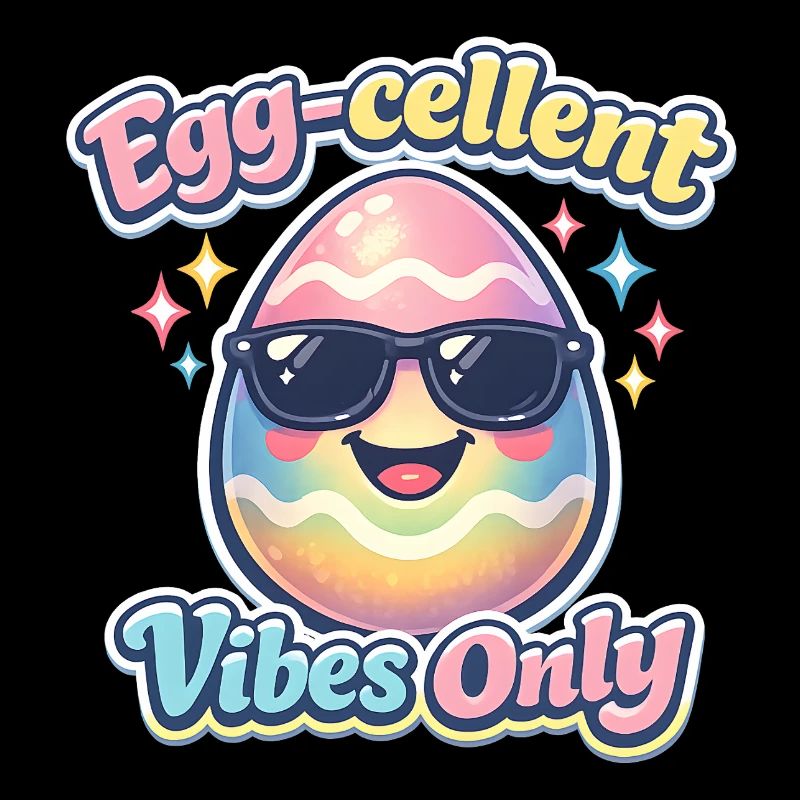 Egg Cellent Vibes Only Easter Easter Egg