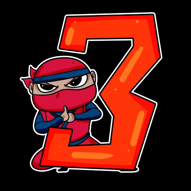 3 Year Old Boy Ninja - 3rd Birthday - I'm 3