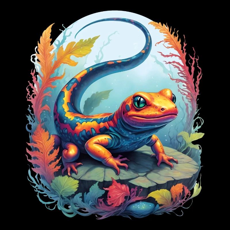 Salamander Unterwasser