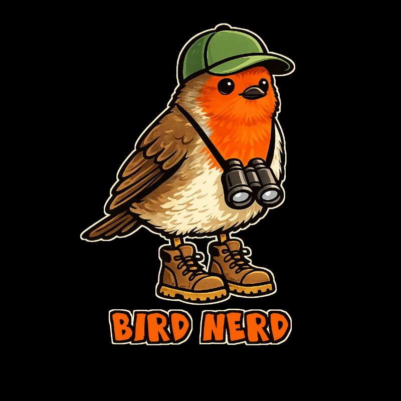 Bird Nerd Bird Watcher Outdoor Walker Humor