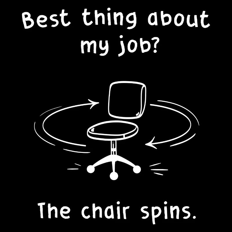 Stuhl dreht sich: Job-Witz