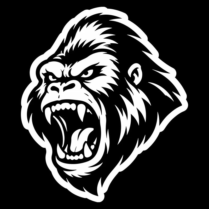 Gorilla Aggressiv
