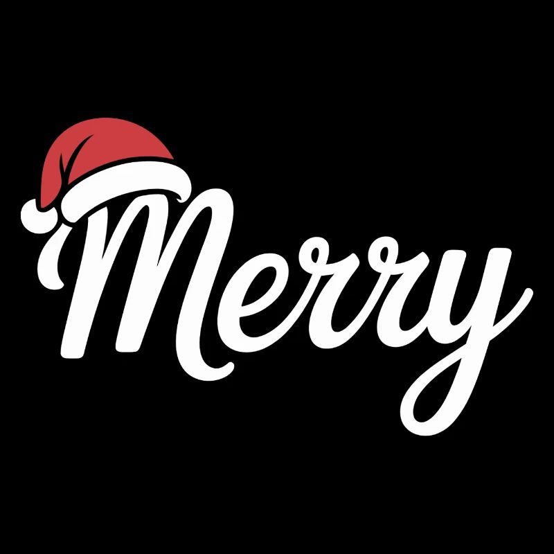 Frohe Weihnachten Skript mit Weihnachtsmütze