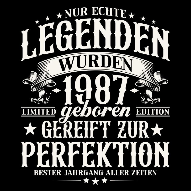 1987 Vintage Born Legends Birthday Gift