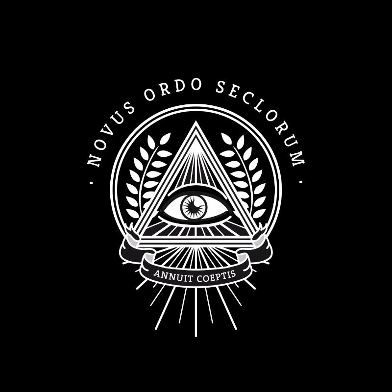 Illuminati œil omniscient pyramide de la société secrète