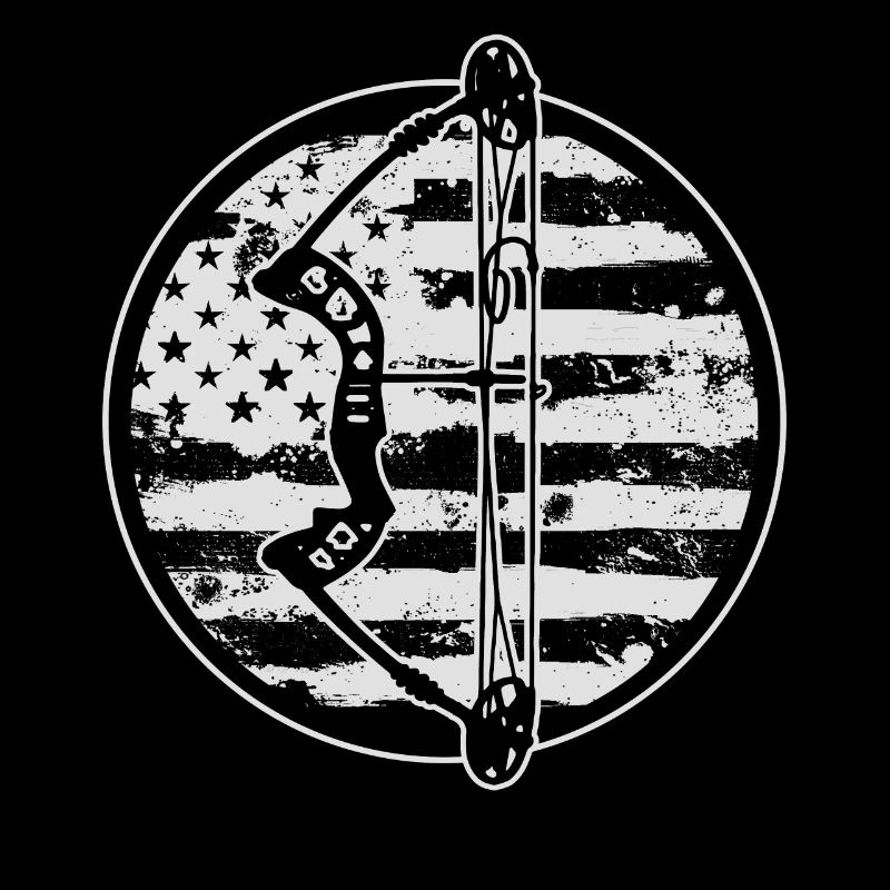 Tir à l’arc Archer Drapeau américain