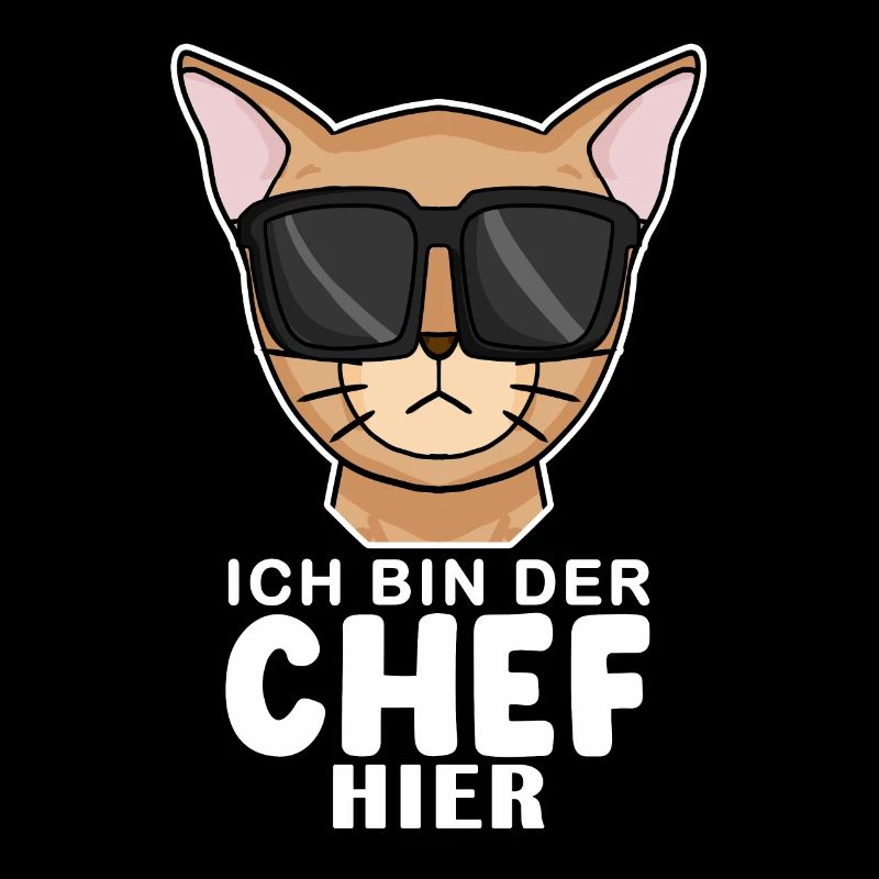 coole Katze - Abessinierkatze Katze Spruch