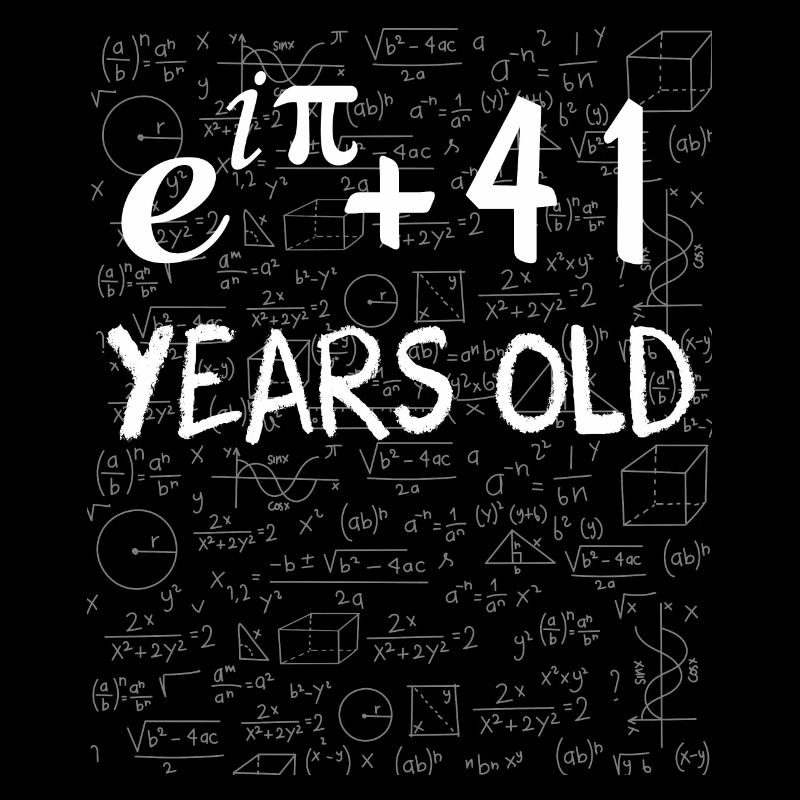 40th birthday 40 years Euler Identity math gift